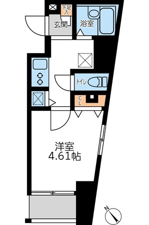 フォレシティ六本木の物件間取画像